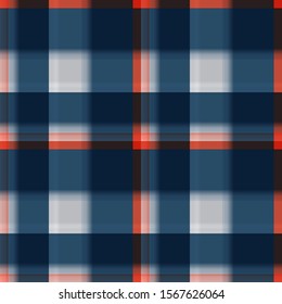 Tartan fabric texture. Seamless pattern. Vector illustration. 