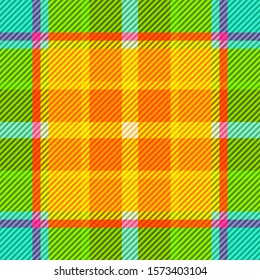 Tartan fabric texture. Seamless pattern. Vector illustration. 
