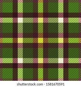 Tartan fabric texture. Seamless pattern. Vector illustration. 