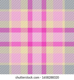 Tartán textura de tela. Patrón sin problemas. Ilustración vectorial. 