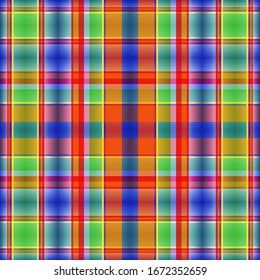 Tartan fabric texture. Seamless pattern. Vector illustration. 