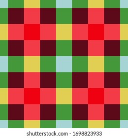 Tartán textura de tela. Patrón sin problemas. Ilustración vectorial. 