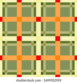 Tartan fabric texture. Seamless pattern. Vector illustration. 