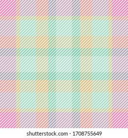 Tartan fabric texture. Seamless pattern. Vector illustration. 