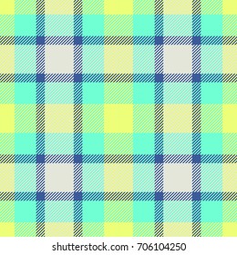 Tartan fabric texture. Seamless pattern. Vector illustration. 