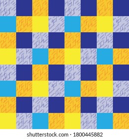 tartan fabric texture in a square pattern seamless vector design