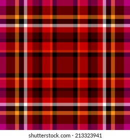 Tartan Fabric Texture - Stock Illustration