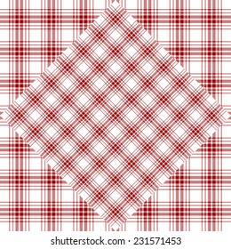 Tartan Fabric Texture - Stock Illustration