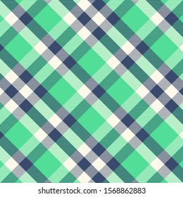 Tartan green and blue pattern.Texture for plaid, tablecloths, clothes, shirts, dresses, paper, bedding, blankets, quilts and other textile products. Vector illustration EPS 10