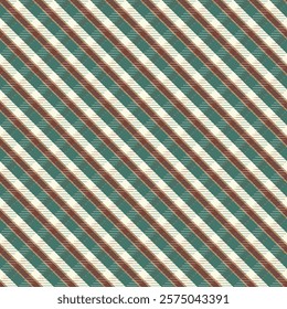 Tartan green and brown seamless plaid pattern
