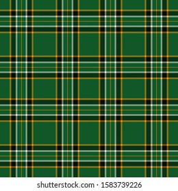 Tartan green and yellow pattern.Texture for plaid, tablecloths, clothes, shirts, dresses, paper, bedding, blankets, quilts and other textile products. Vector illustration EPS 10