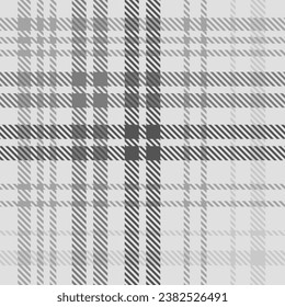 Tartan Grau Plaid Nahtloses Muster für Flanell
