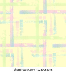 Tartan. Grunge Background with Stripes. Abstract Texture with Horizontal and Vertical Strokes. Scribbled Grunge Rapport for Print, Cloth, Fabric. Scottish Motiff. Vector Texture.