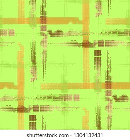 Tartan. Grunge Background with Stripes. Abstract Texture with Horizontal and Vertical Strokes. Scribbled Grunge Rapport for Dress, Curtain, Paper. Irish Ornament. Vector Texture.