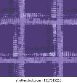 Tartan. Grunge Background with Stripes. Abstract Texture with Horizontal and Vertical Strokes. Scribbled Grunge Motif for Cotton, Calico, Textile. Irish Ornament. Vector Texture.