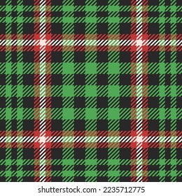 Tartan or Madras pattern, Xmas plaid pattern vector illustration