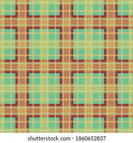 tartan motif with colorful seamless pattern vector design