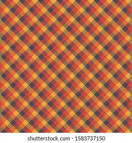 Tartan orange and yellow pattern.Texture for plaid, tablecloths, clothes, shirts, dresses, paper, bedding, blankets, quilts and other textile products. Vector illustration EPS 10