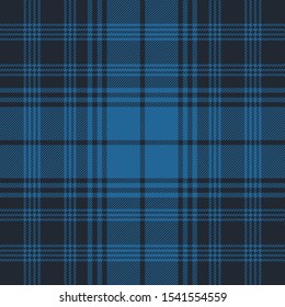 Tartan  Pattern in Blue and Black. Texture for plaid, tablecloths, clothes, shirts, dresses, paper, bedding, blankets, quilts and other textile products. Vector illustration EPS 10