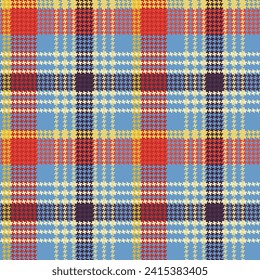 tartan pattern with blue and orange colors