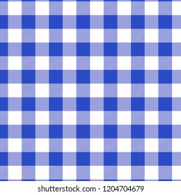 Tartan pattern. Blue Scottish cage. Scottish checkered background. Traditional Scottish ornament. Scottish plaid in blue colors. Fabric texture