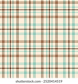 Tartan Muster mit braunen und grünen Farben