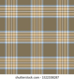 Tartan Pattern in Brown and Grey. Texture for plaid, tablecloths, clothes, shirts, dresses, paper, bedding, blankets, quilts and other textile products. Vector illustration EPS 10