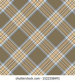 Tartan Pattern in Brown and Grey. Texture for plaid, tablecloths, clothes, shirts, dresses, paper, bedding, blankets, quilts and other textile products. Vector illustration EPS 10