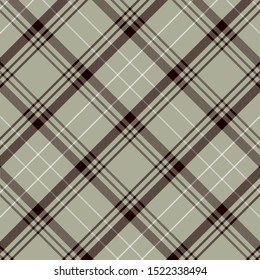 Tartan Pattern in Brown and Grey. Texture for plaid, tablecloths, clothes, shirts, dresses, paper, bedding, blankets, quilts and other textile products. Vector illustration EPS 10