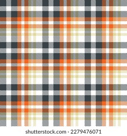 tartan pattern design textile is made with alternating bands of coloured pre dyed threads woven as both warp and weft at right angles to each other.