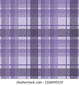 Tartan pattern fabric seamless. Purple and Ultra Violet on purple background,Pantone Style.