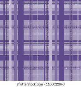 Tartan pattern fabric seamless. Purple and Ultra Violet on purple background,Pantone Style.