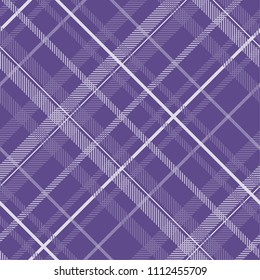 Tartan pattern fabric seamless. Purple and Ultra Violet on purple background,Pantone Style.