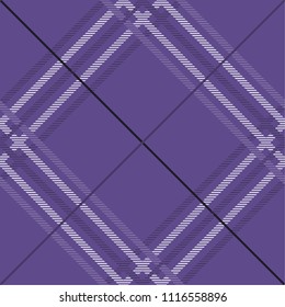 Tartan pattern fabric seamless. Purple and Ultra Violet on purple background