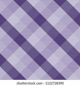Tartan pattern fabric seamless. Purple and Ultra Violet tone.