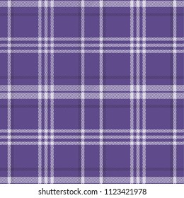 Tartan pattern fabric seamless. Purple and Ultra Violet tone.