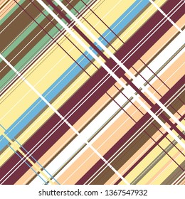 Tartan pattern. Geometric elements, fabric textile,  wrapping paper.