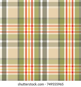 Tartan pattern. Geometric elements for fabric, textile, web design, wrapping paper.
