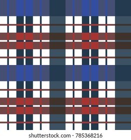 Tartan pattern. Geometric elements for fabric, textile, web design, wrapping paper.