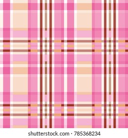Tartan pattern. Geometric elements for fabric, textile, web design, wrapping paper.