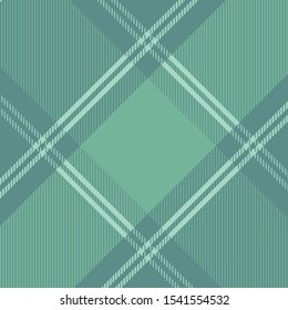 Tartan  Pattern in Green. Texture for plaid, tablecloths, clothes, shirts, dresses, paper, bedding, blankets, quilts and other textile products. Vector illustration EPS 10