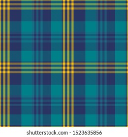 Tartan Pattern Green and Yellow. Texture for plaid, tablecloths, clothes, shirts, dresses, paper, bedding, blankets, quilts and other textile products. Vector illustration EPS 10
