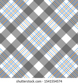 Tartan  Pattern in Grey. Texture for plaid, tablecloths, clothes, shirts, dresses, paper, bedding, blankets, quilts and other textile products. Vector illustration EPS 10