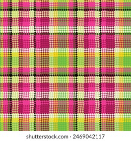 tartan pattern with pink and green colors