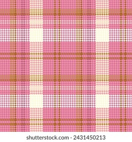 tartan pattern with pink and light brown colors