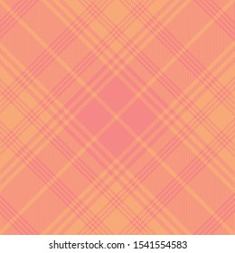 Tartan  Pattern in Pink. Texture for plaid, tablecloths, clothes, shirts, dresses, paper, bedding, blankets, quilts and other textile products. Vector illustration EPS 10