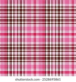 tartan pattern with pink and white colors
