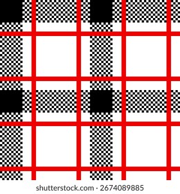 Tartan Pattern. Plaid seamless pattern. Geometric pattern vector background