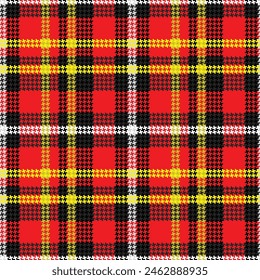 tartan pattern with red and black colors