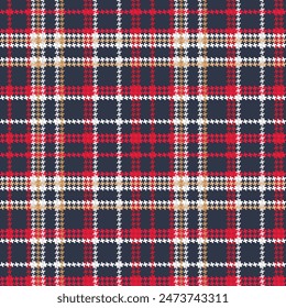 tartan pattern with red and black colors